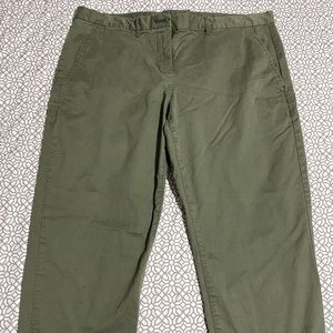 Gap Straight leg olive chino slacks